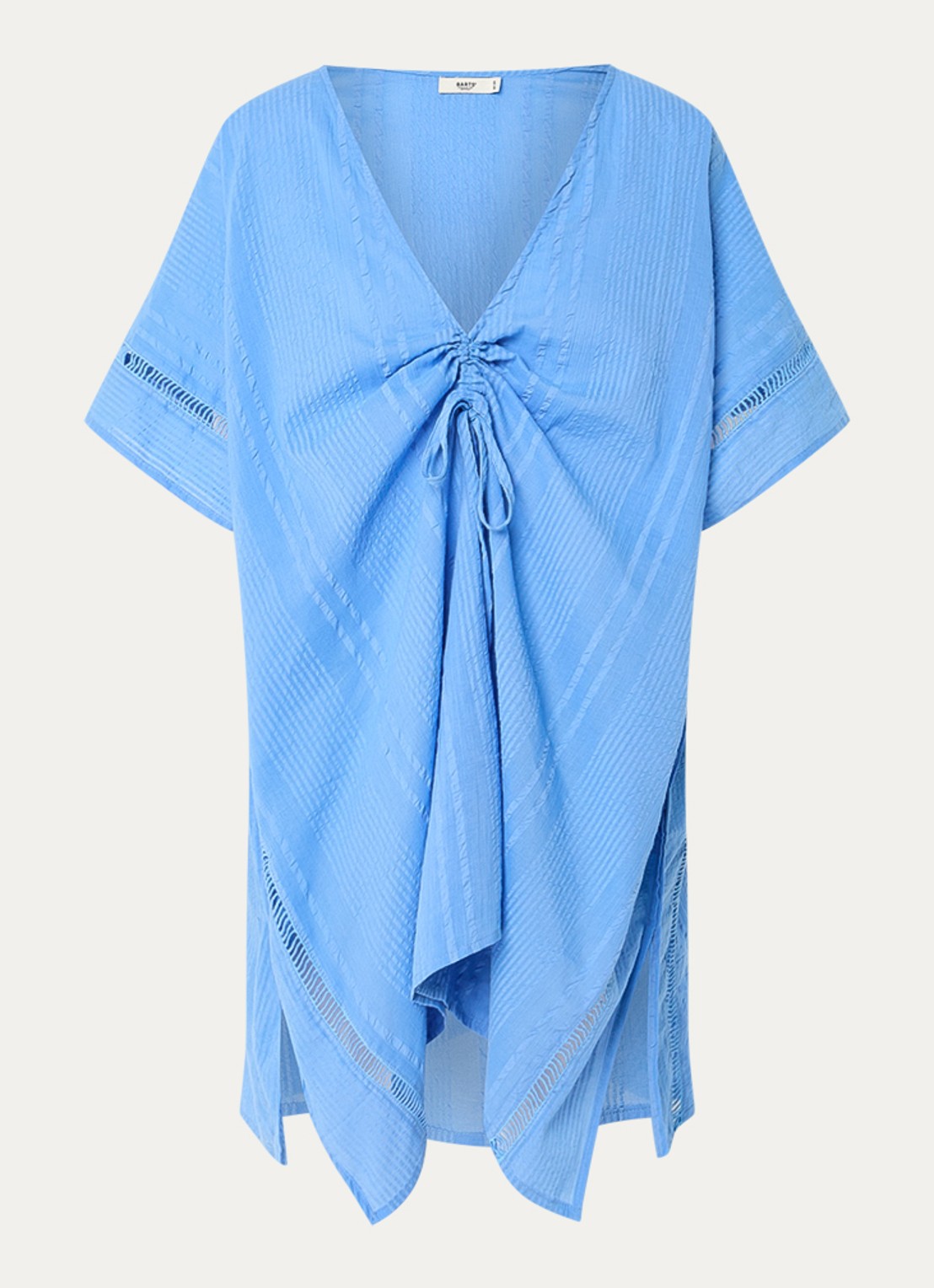 Barts Raimha kaftan met broderie - voorkant 3 blauw