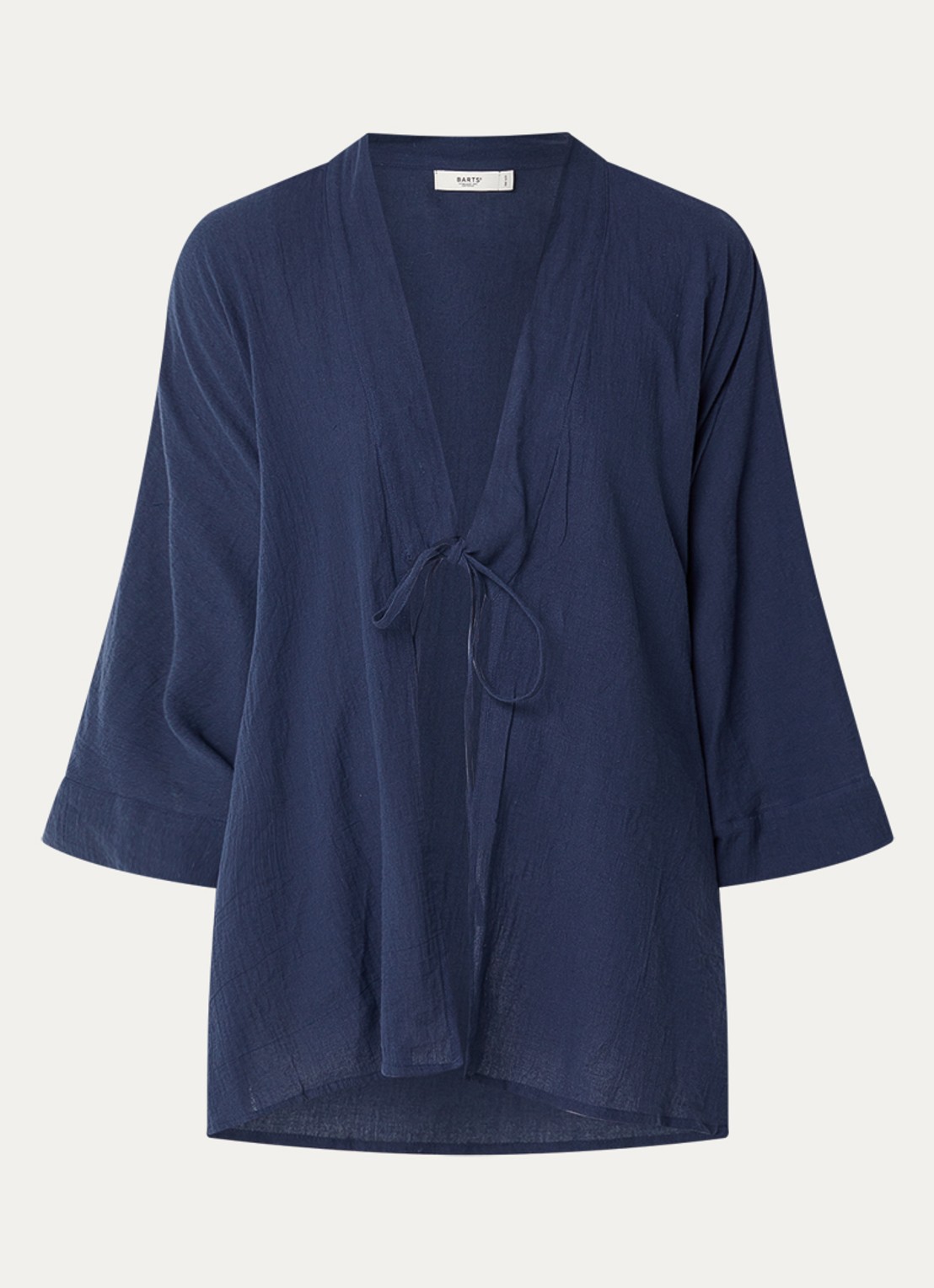 Barts Ritay kaftan met strikceintuur - voorkant 2 donkerblauw