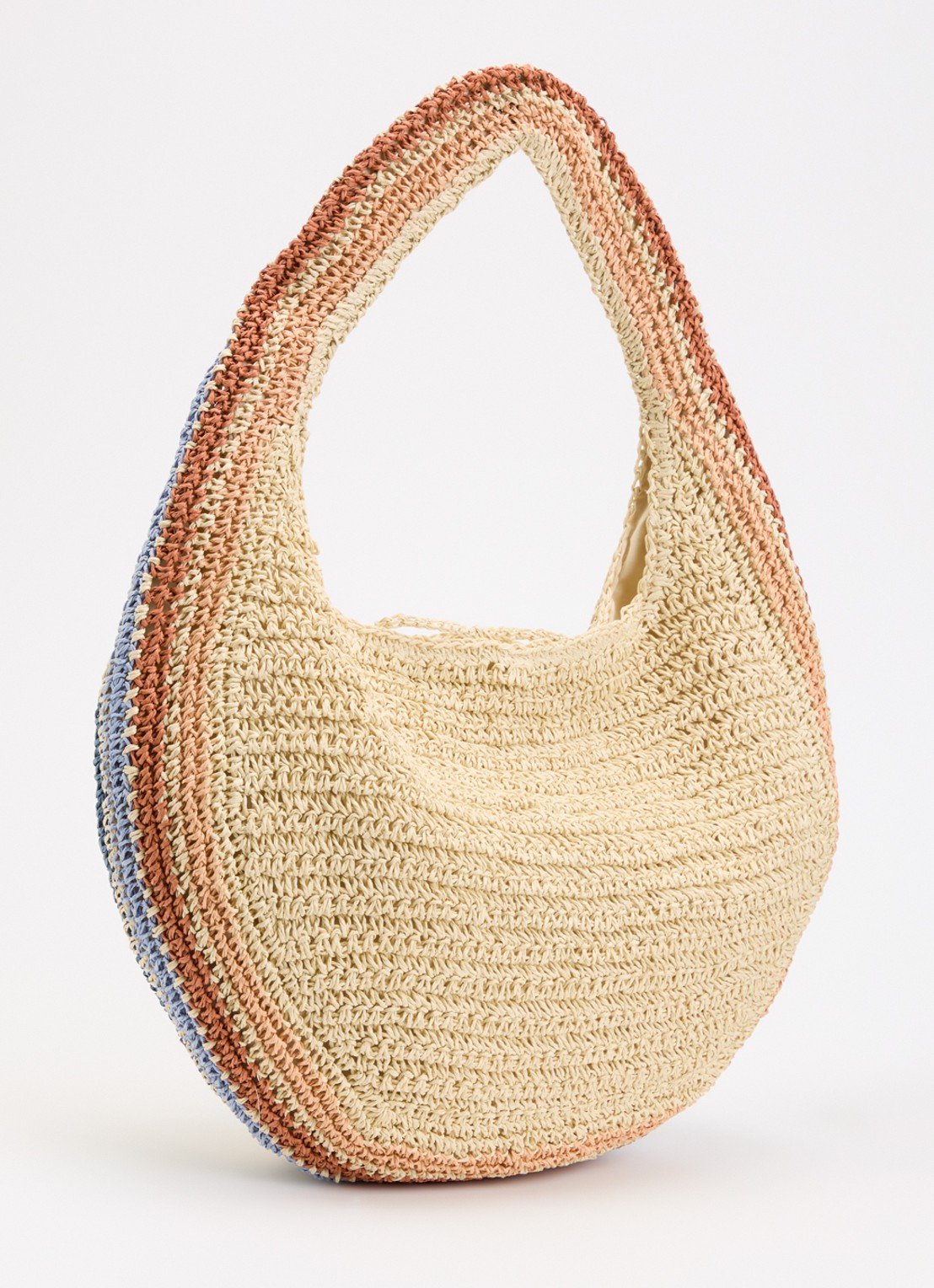 Barts Saunteer handtas van stro  - achterkant 2 beige