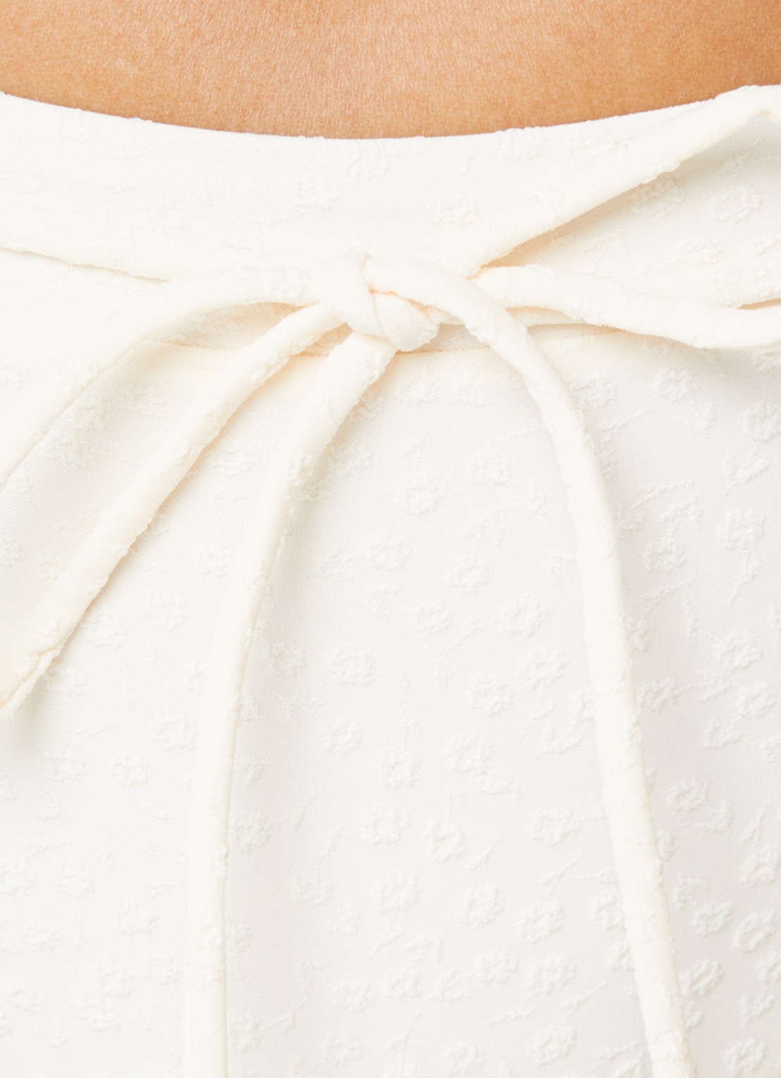 Barts Simoa Cheeky high waisted bikinislip met structuur - detail 5 ivoor