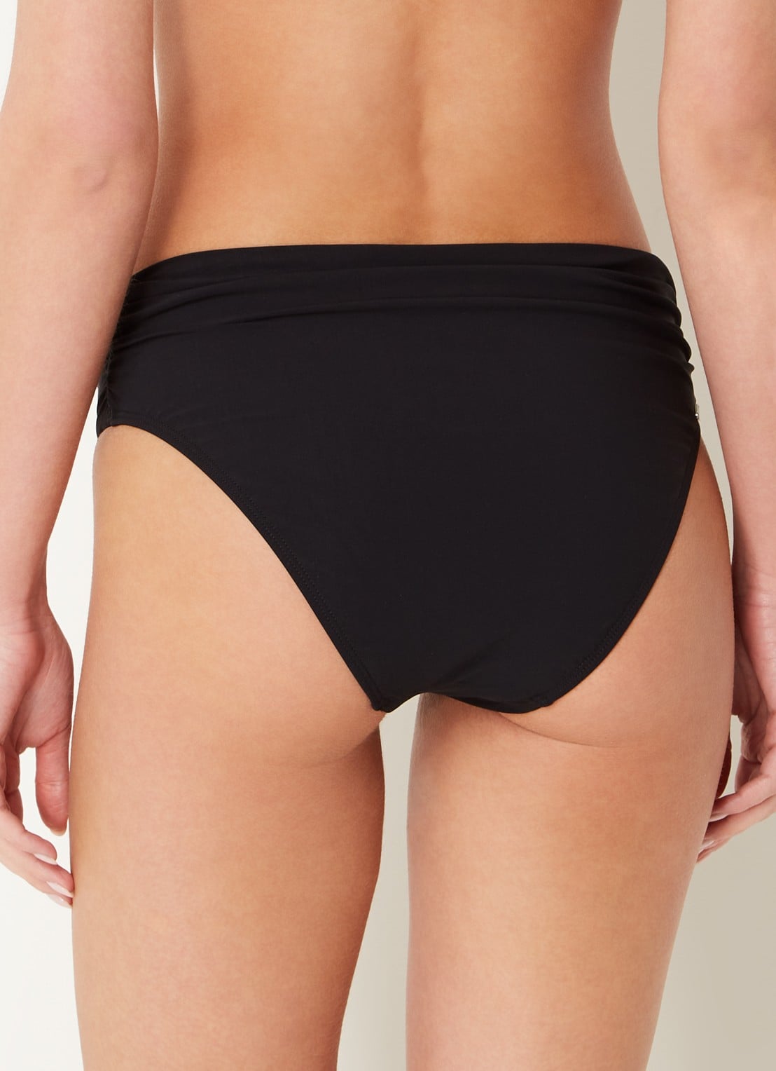 Barts Solid high waisted bikinislip  - achterkant 4 zwart