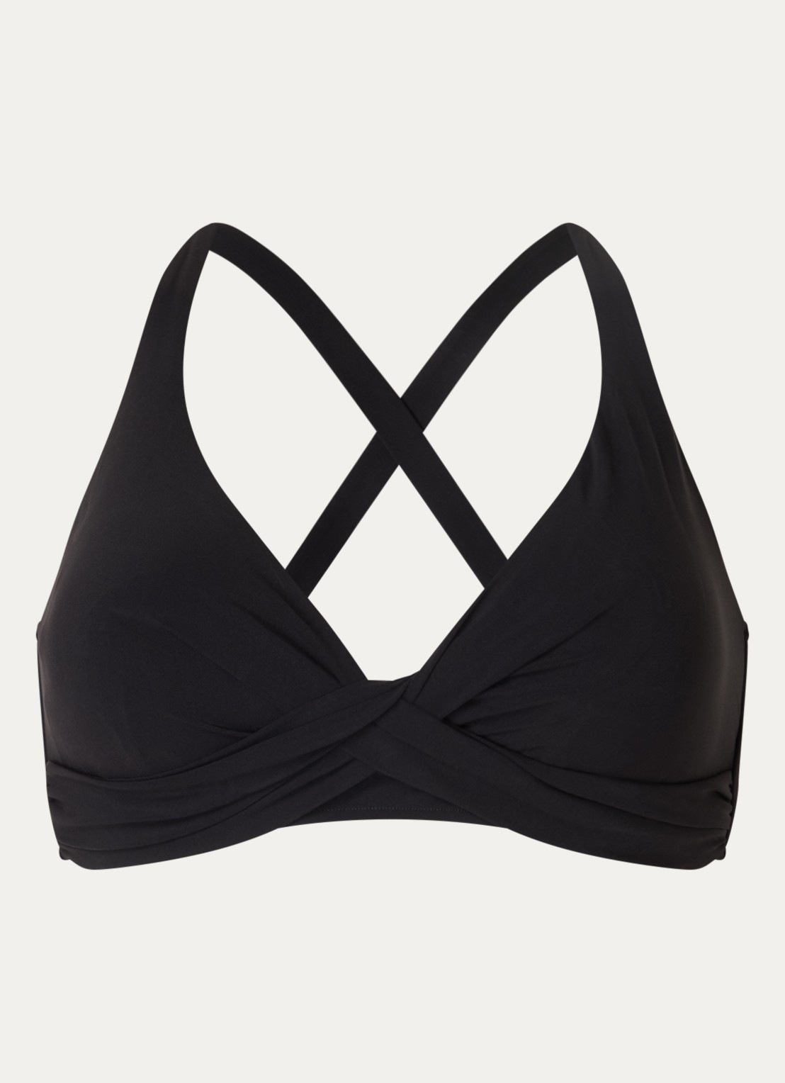 Barts Solid voorgevormde bikinitop  - voorkant 5 zwart
