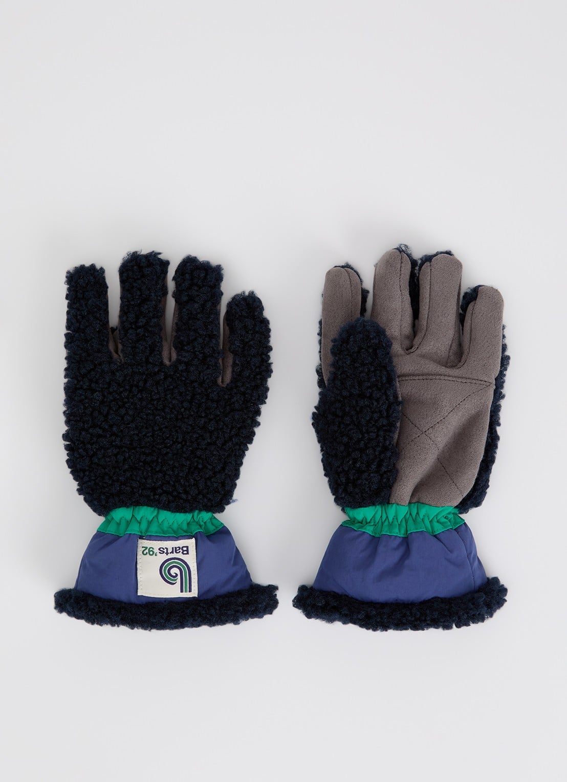 Barts Sunnegga handschoenen van teddy - voorkant donkerblauw