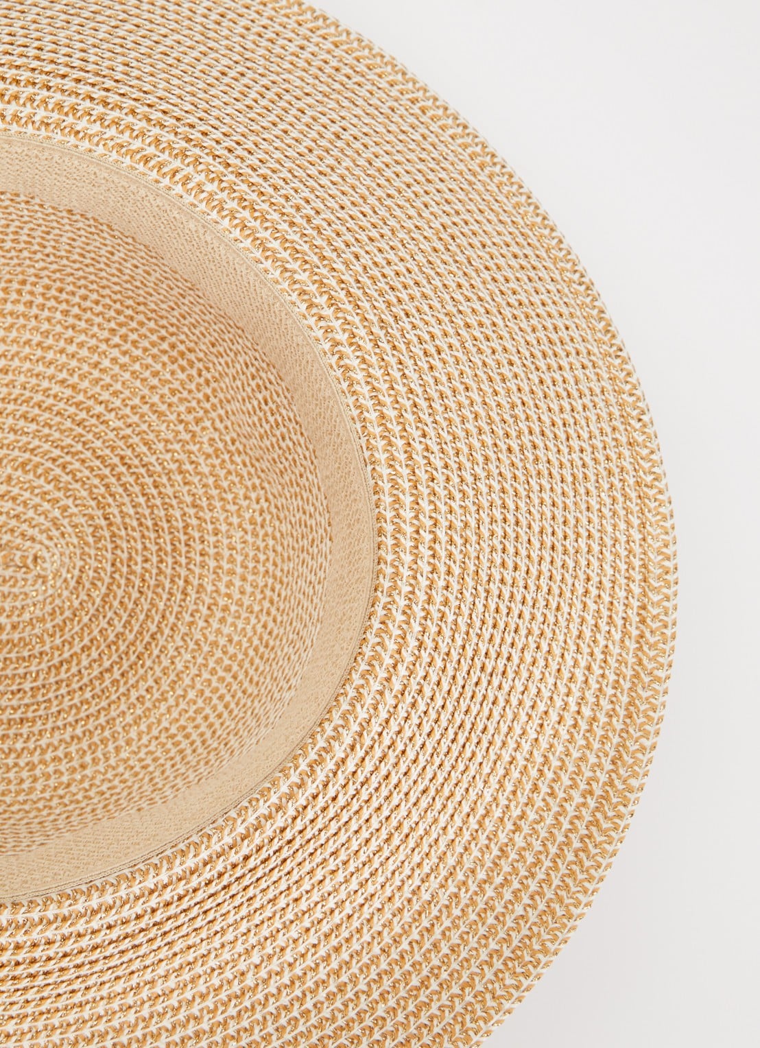 Barts Tehina hoed van raffia met lurex - detail 2 beige