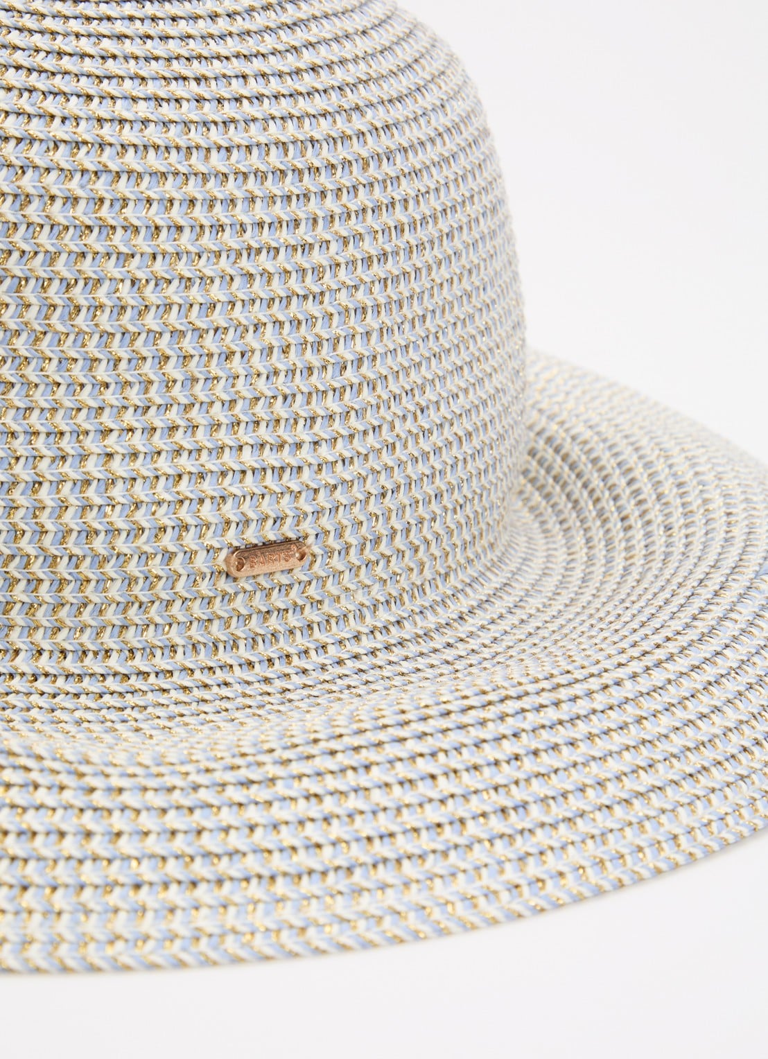 Barts Tehina hoed van raffia met lurex - detail 2 lavendel