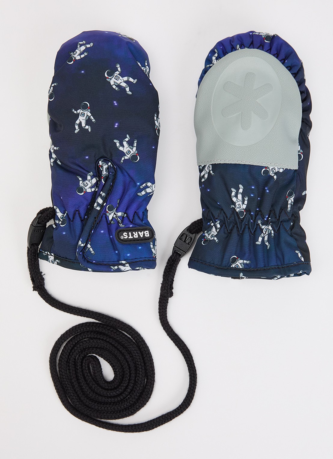 Barts Wanten met print en logo - voorkant donkerblauw
