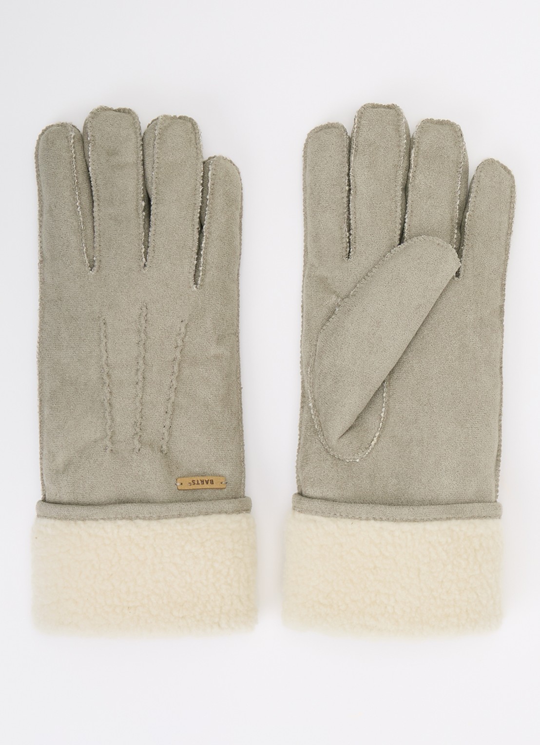 Barts YOKAM Handschoenen met teddy voering - voorkant lindegroen
