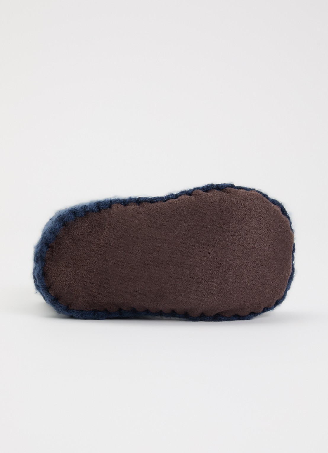 Barts Yumasi grofgebreide babyslofjes  - detail 4 donkerblauw