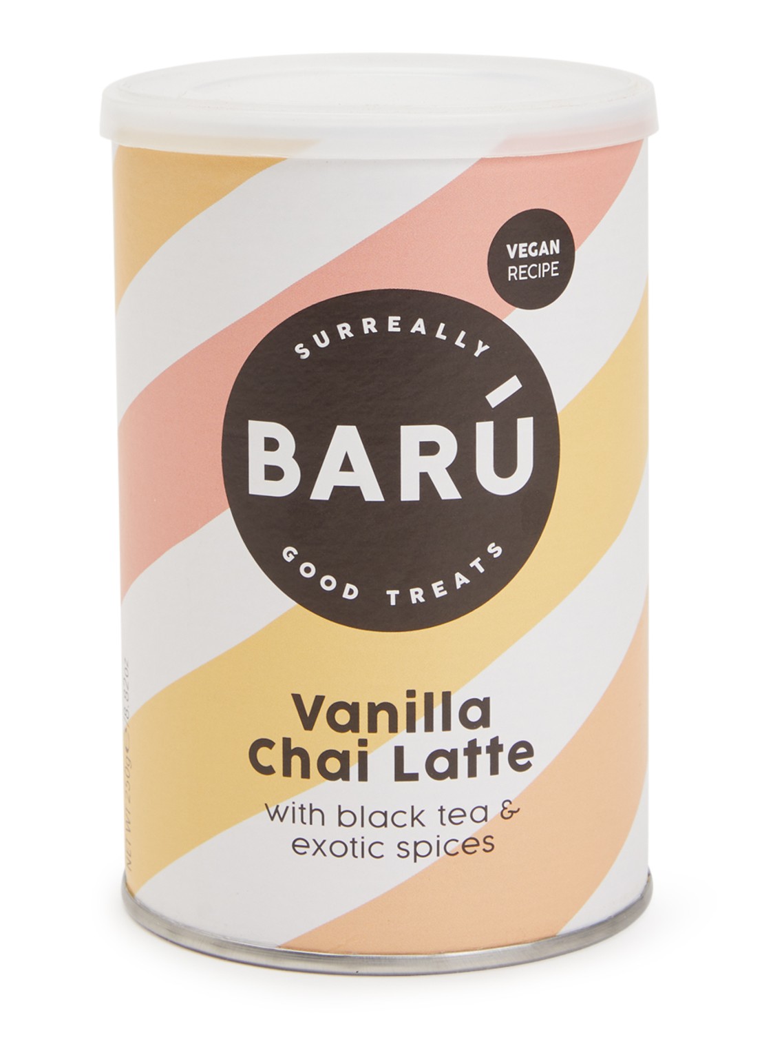 Barú Vanille Chai Latte losse thee 250 gram - voorkant oranje