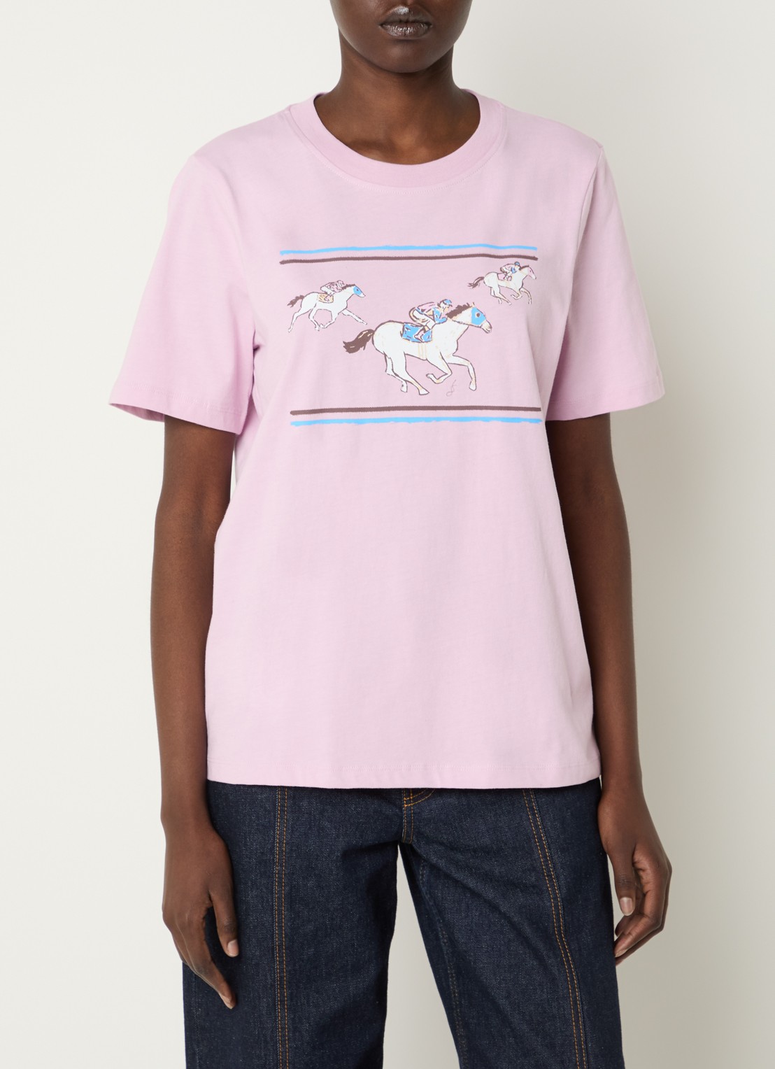 Baum und Pferdgarten Jawo T-shirt met print - detail 2 lichtroze