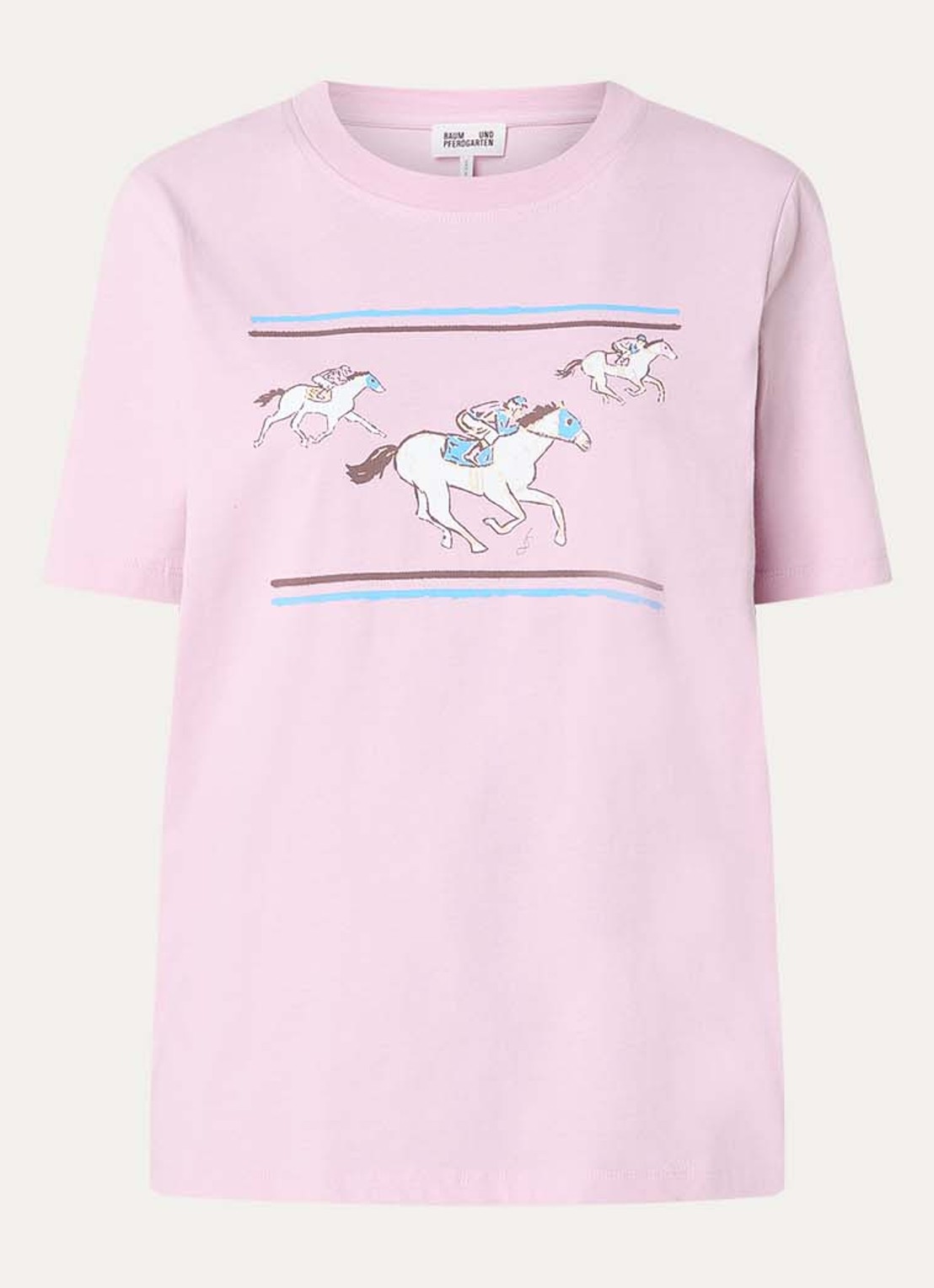 Baum und Pferdgarten Jawo T-shirt met print - voorkant 3 lichtroze