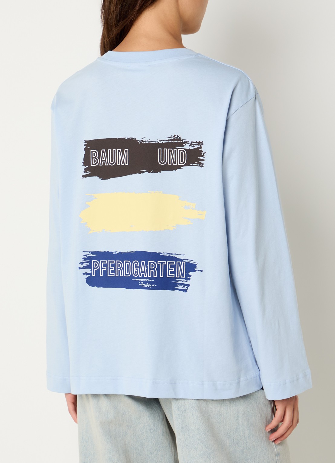 Baum und Pferdgarten Jeevona longsleeve met print - detail 2 lichtblauw