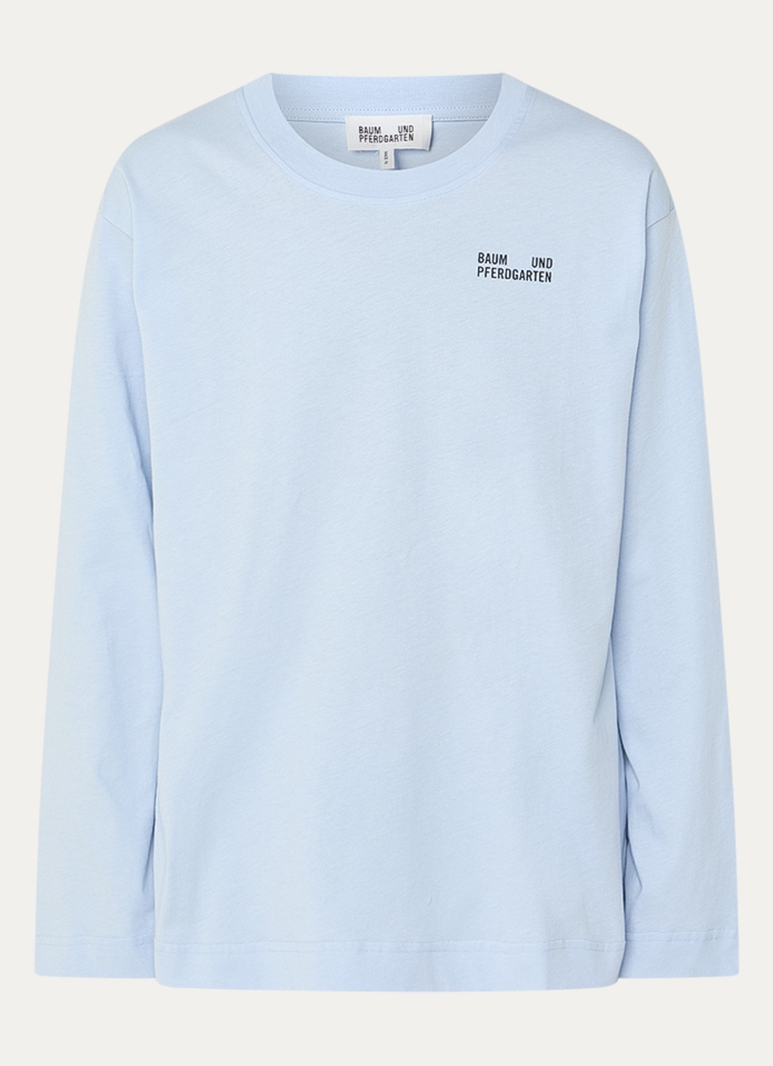 Baum und Pferdgarten Jeevona longsleeve met print - voorkant 3 lichtblauw