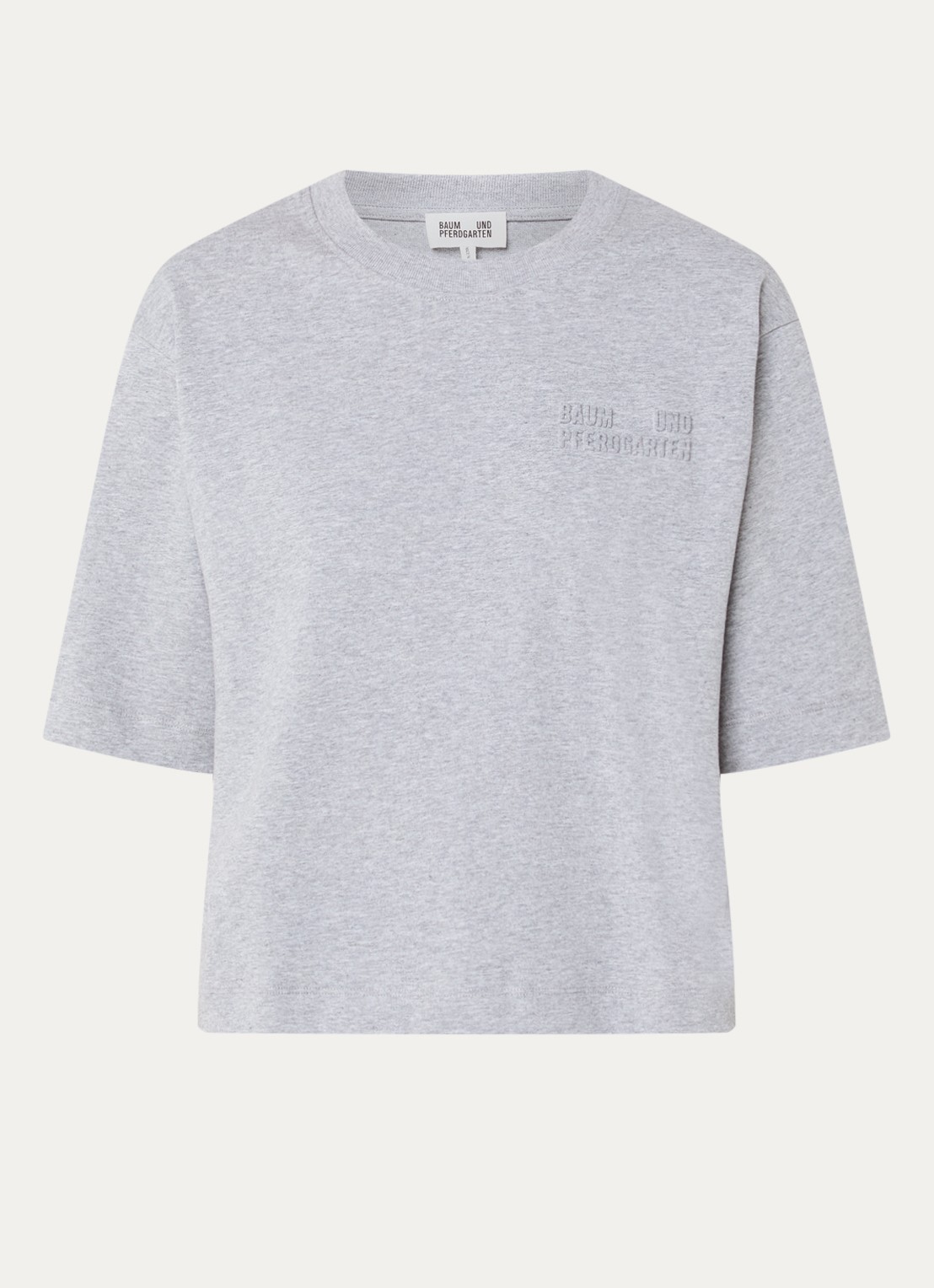 Baum und Pferdgarten Jiana T-shirt met logo - voorkant grijs