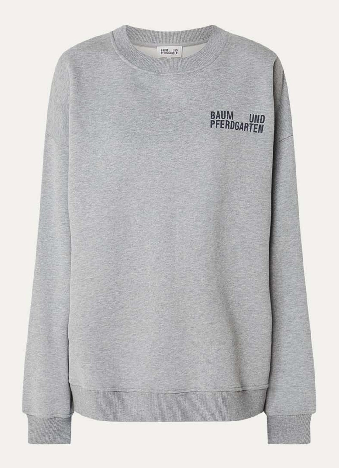 Baum und Pferdgarten Julle sweater grijs - voorkant grijsmele