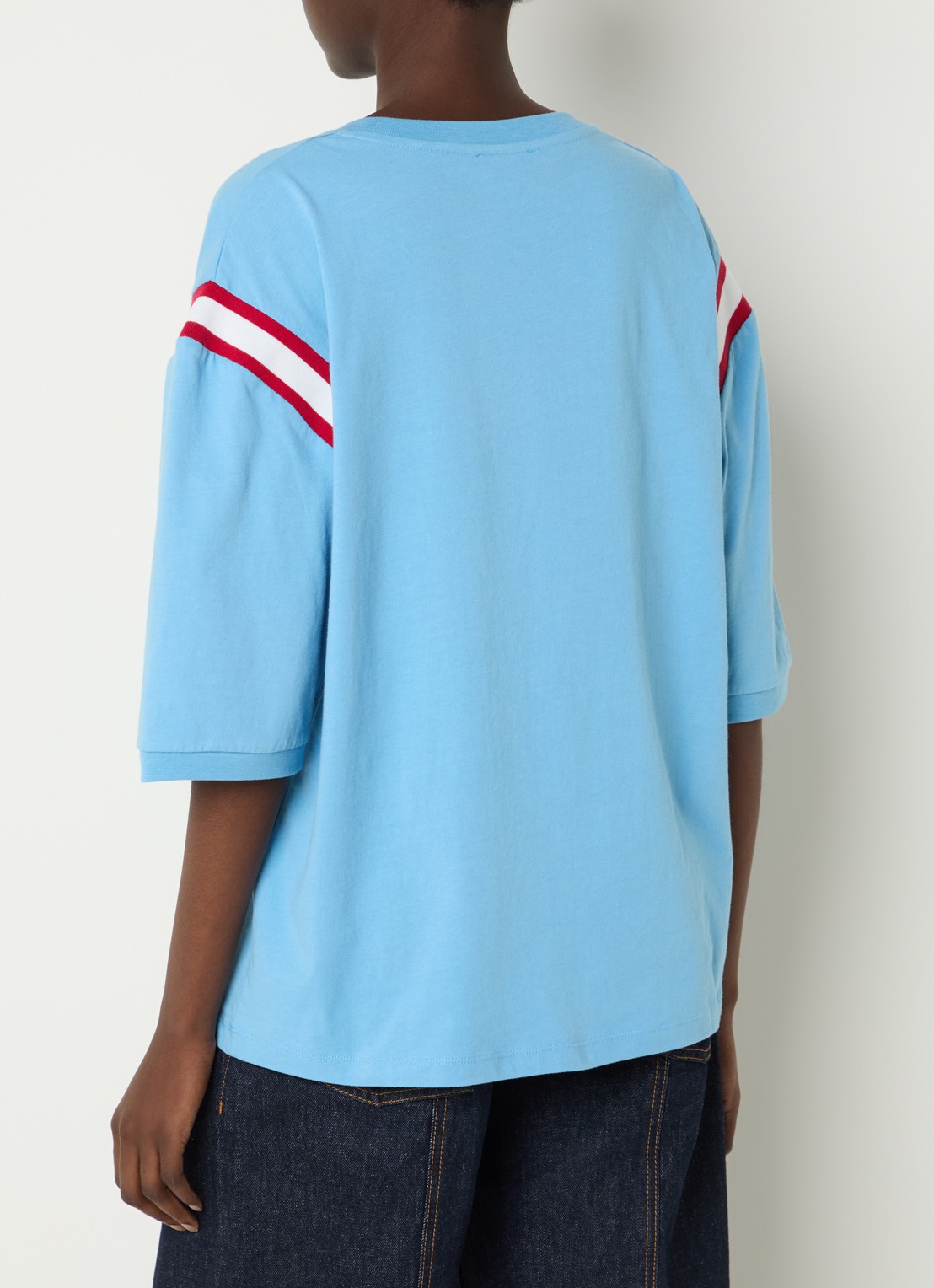 Baum und Pferdgarten Julle sweater grijs - achterkant 3 aquablauw
