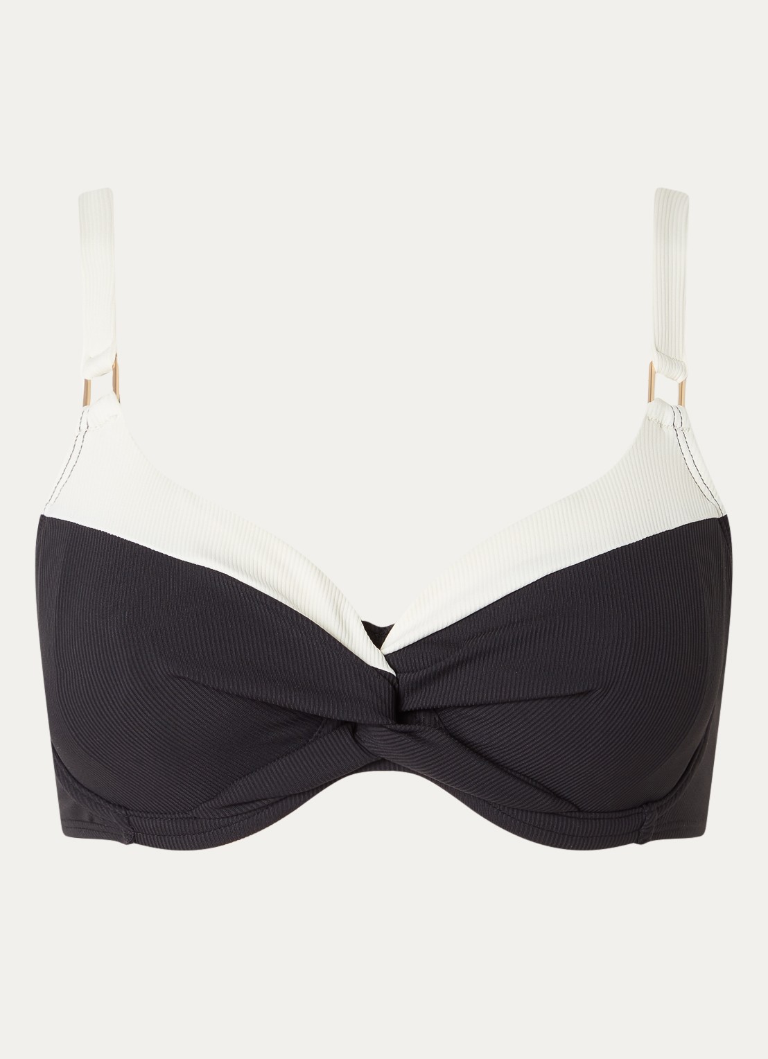 Beachlife Balconette bikinitop met beugel - voorkant 5 zwart