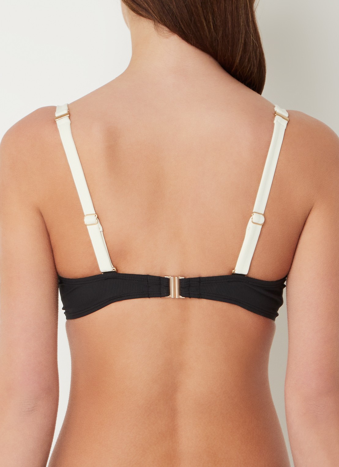 Beachlife Balconette bikinitop met beugel - achterkant zwart