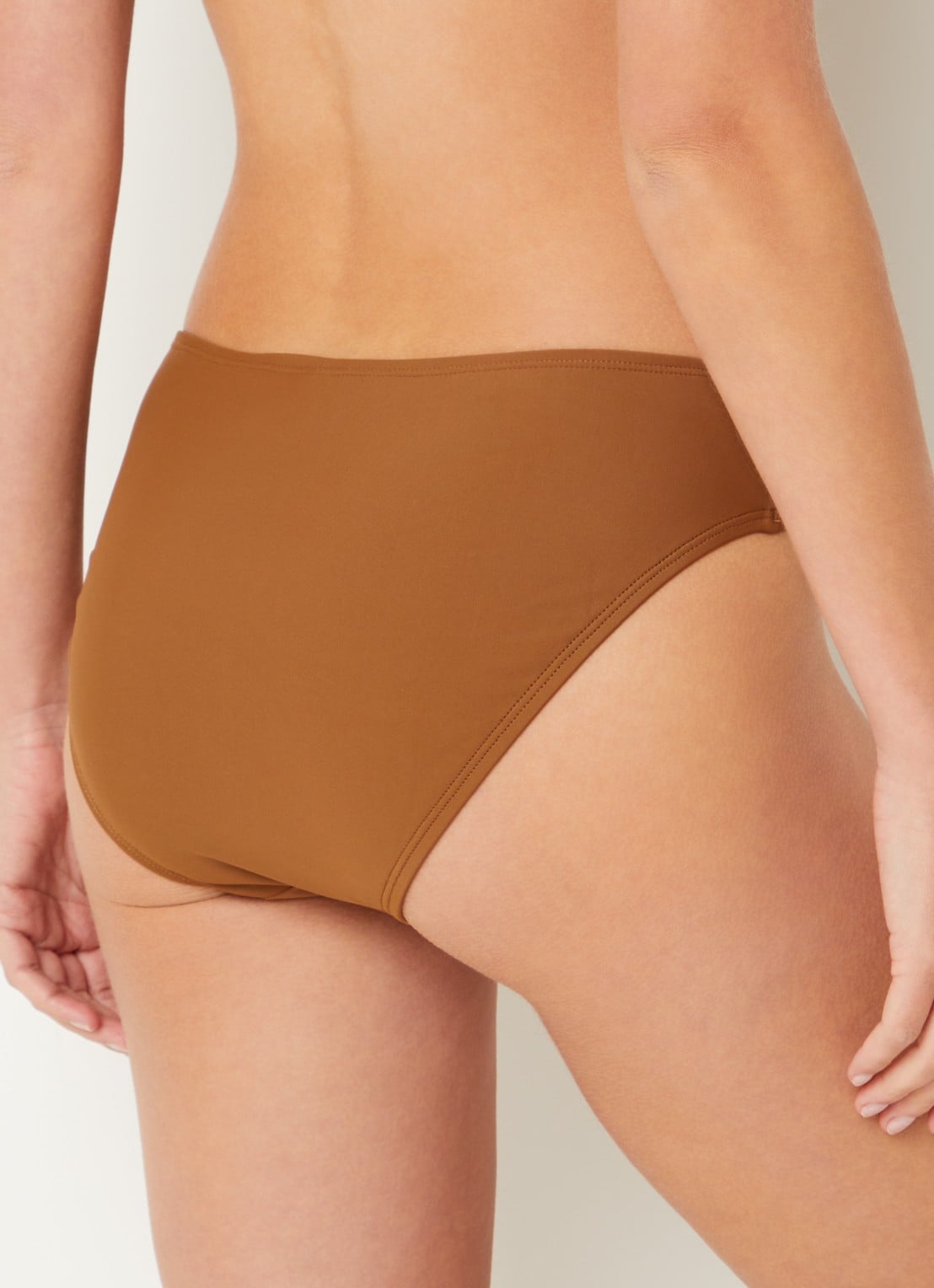 Beachlife Bikinislip met plooidetail - achterkant 5 bruin