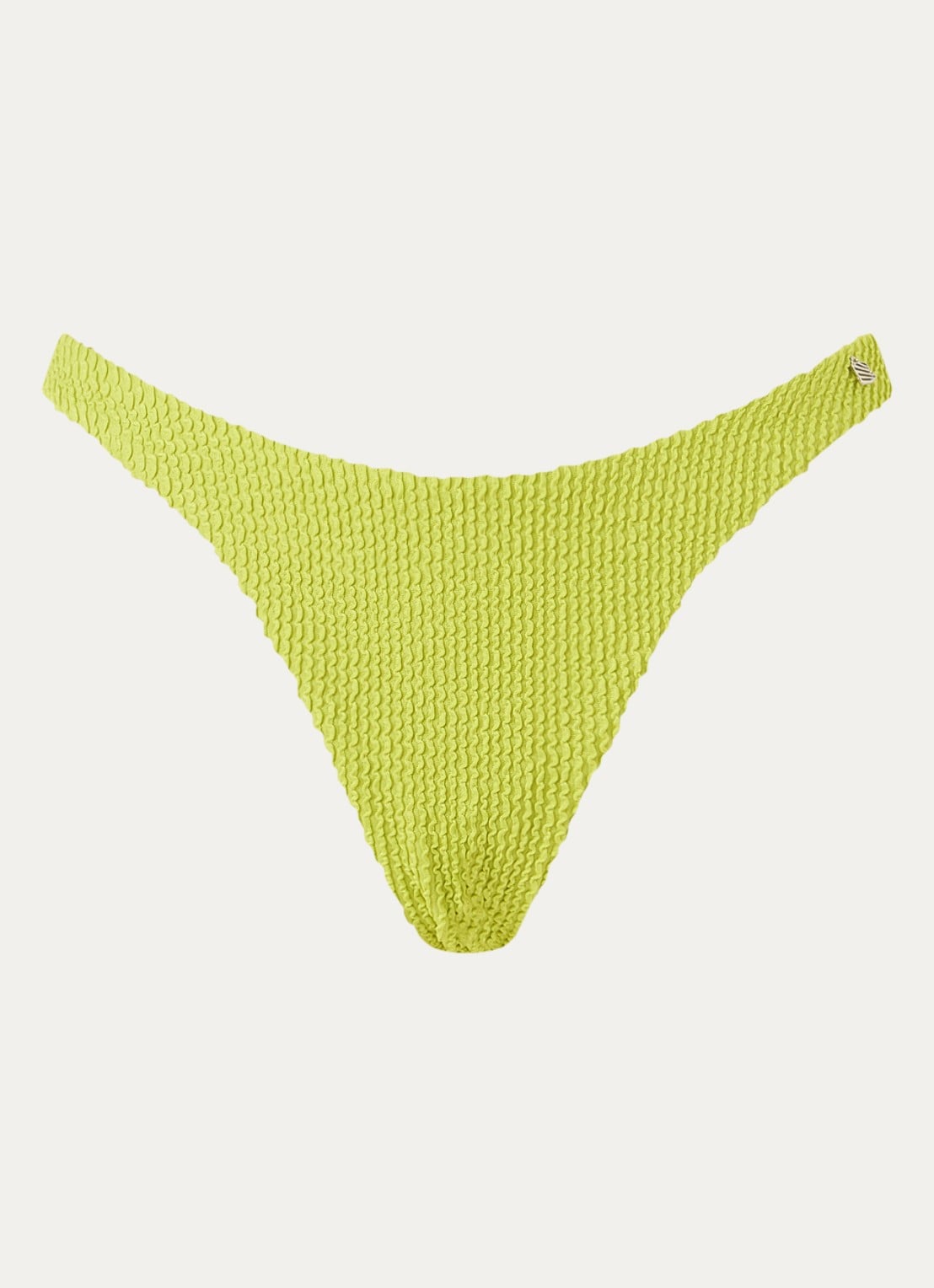 Beachlife Bikinislip met structuur - voorkant groen