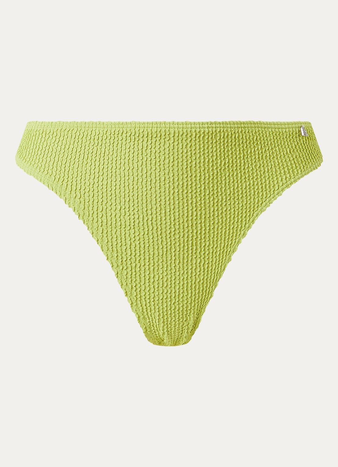Beachlife Bikinislip met structuur - voorkant groen