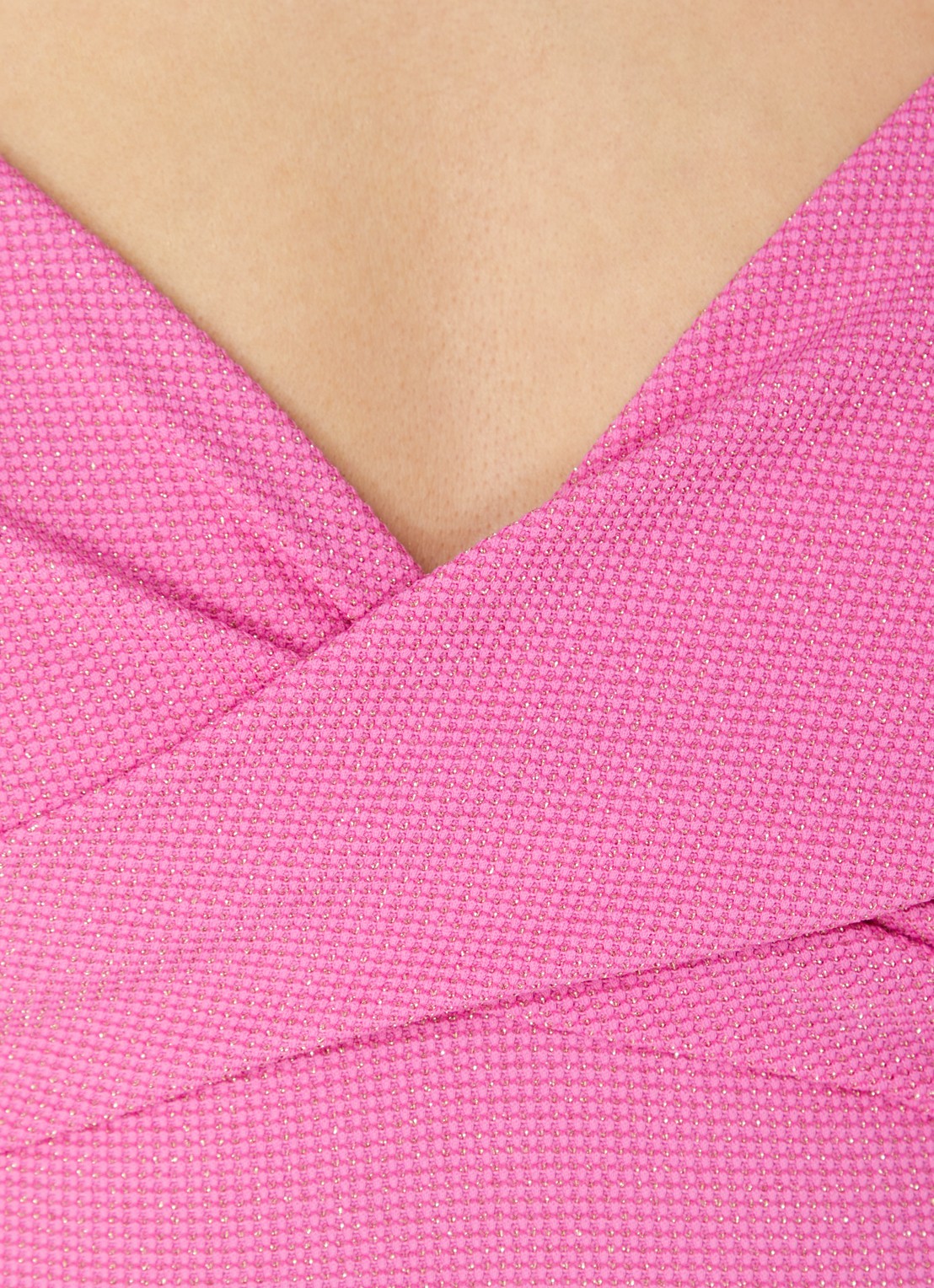 Beachlife Pink Shimmer badpak met vulling en lurex - detail 6 roze