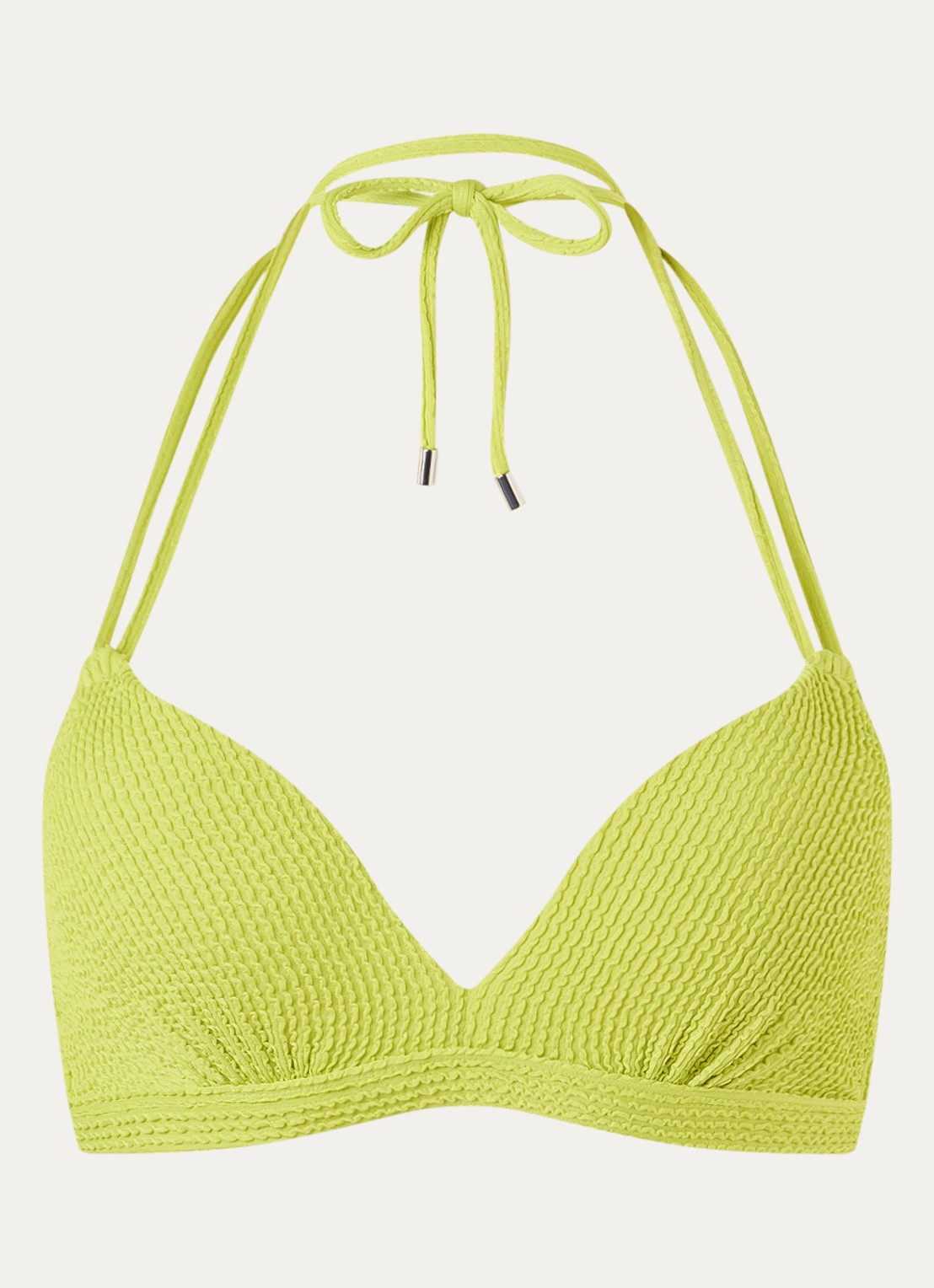 Beachlife Voorgevormde bikinitop met structuur - voorkant groen