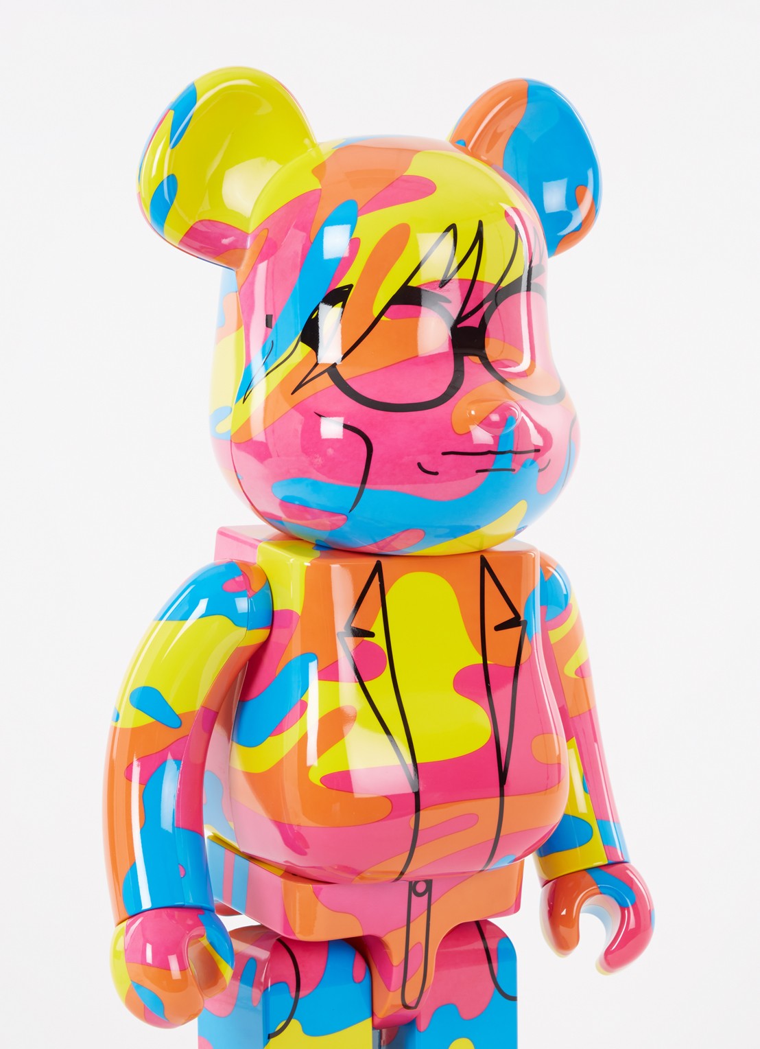 Bearbrick Bearbrick 1000% Andy Warhol  "Special" 72 cm - voorkant 2 multicolor