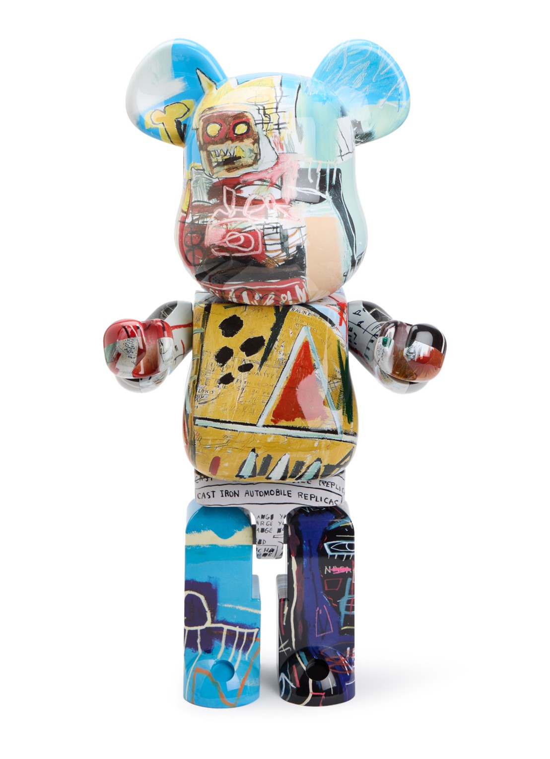 Bearbrick Bearbrick 1000% Jean-Michel Basquiat - voorkant 2 multicolor