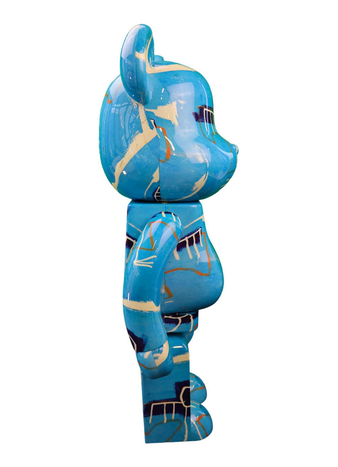 Bearbrick Bearbrick 1000% JM Basquiat #9 72 cm - detail multicolor