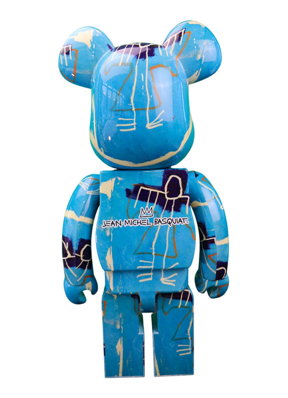 Bearbrick Bearbrick 1000% JM Basquiat #9 72 cm - voorkant 4 multicolor