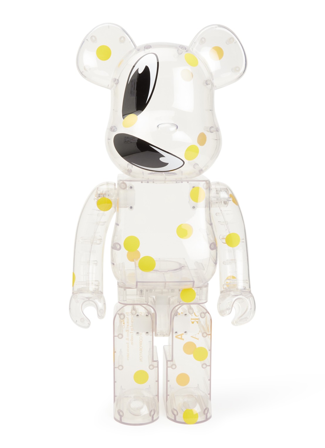 Bearbrick Bearbrick 1000% Samual Ross 72 cm - voorkant transparant