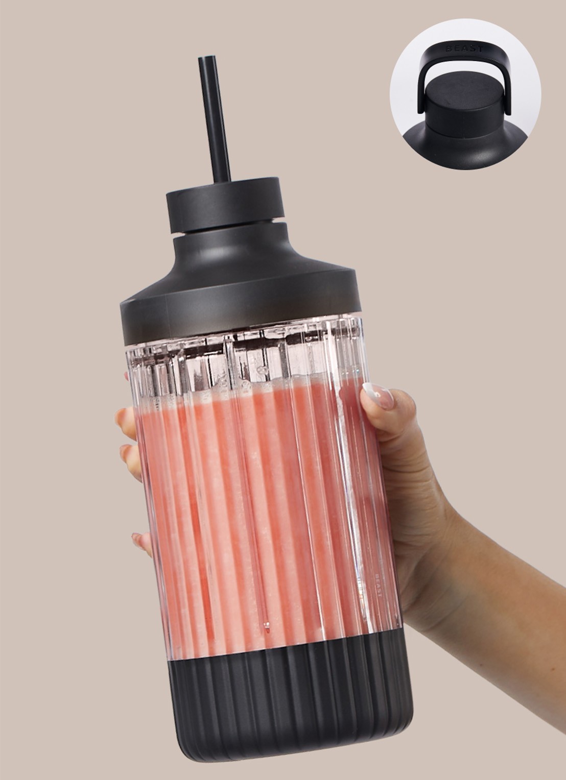 Beast Beast Mega 1200 Plus blender 1,2 liter B12MH-CH-EU - detail 3 antraciet
