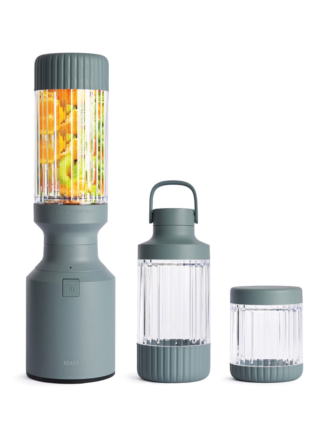 Beast Beast Mighty 850 Plus blender 0,64 liter B85MH-BL-EU - voorkant 6 lichtgrijs