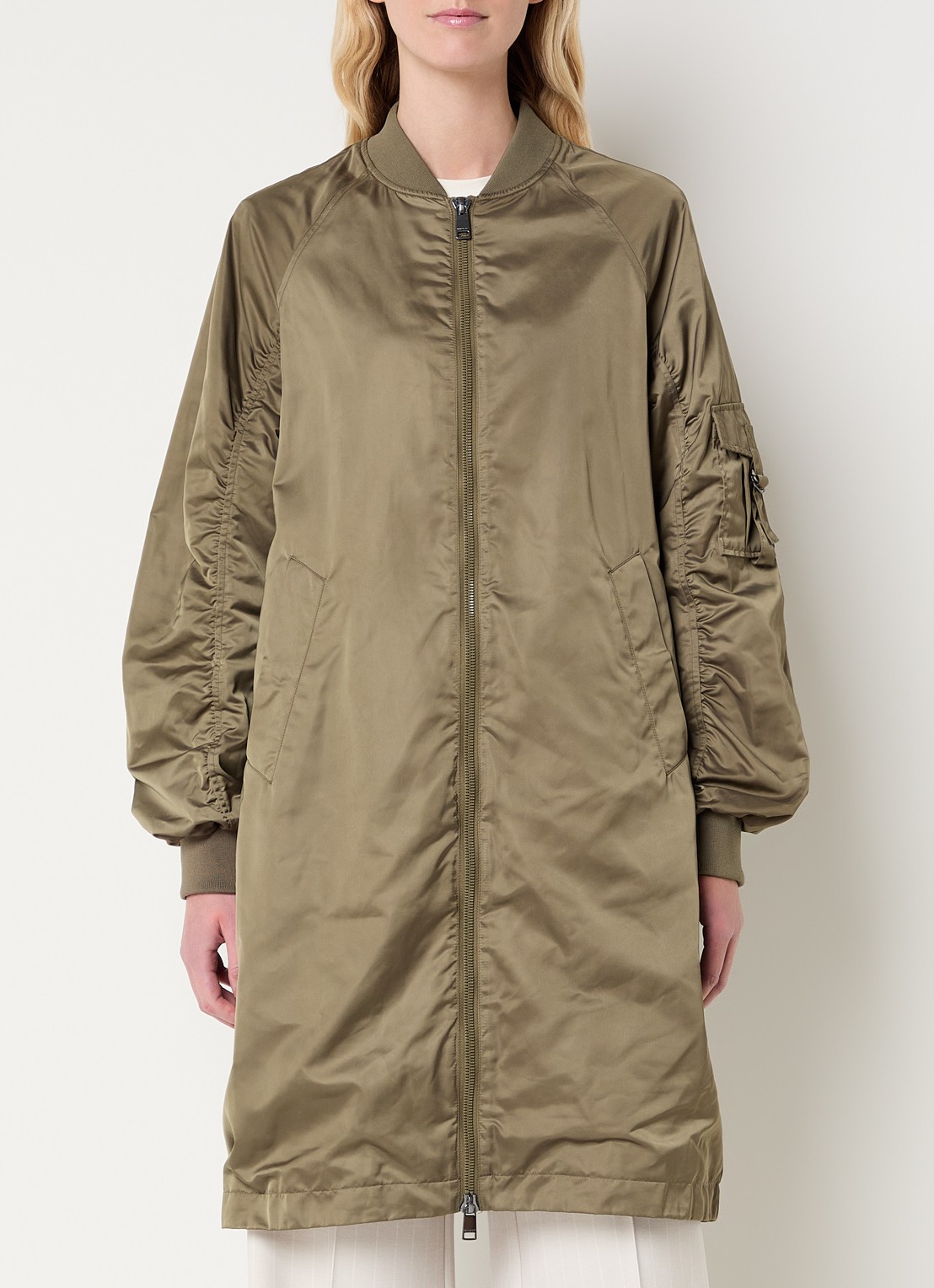 Beaumont Ali jas met steekzakken - detail 2 khaki