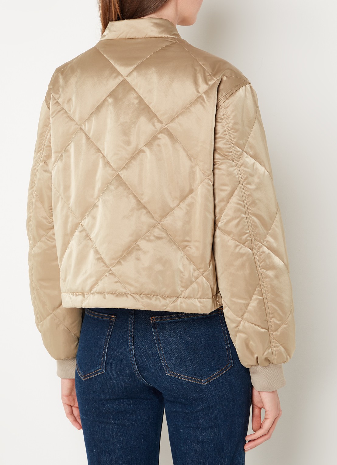 Beaumont Gwenn bomberjack met quilt patroon  - achterkant 3 goud