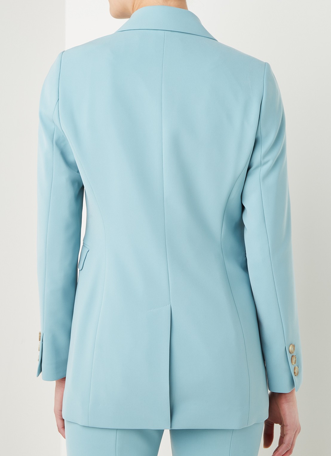 Beaumont Longline blazer met klepzakken - achterkant mint