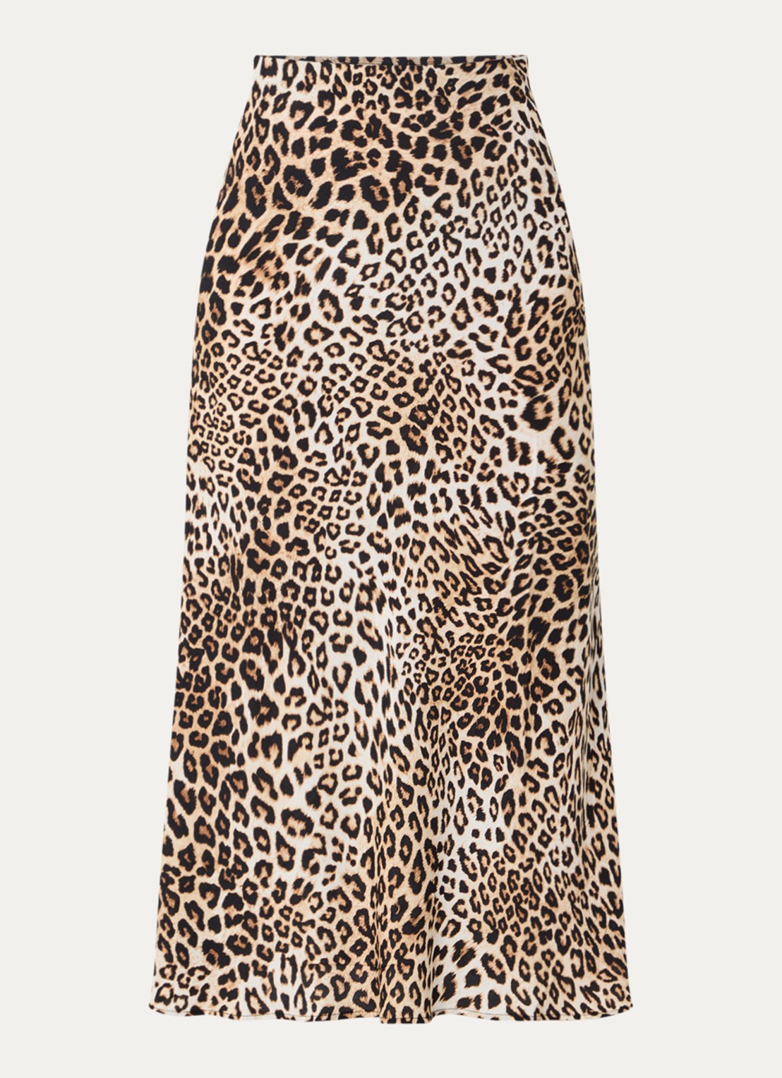 Beaumont Lonneke midi rok met stretch - voorkant beige