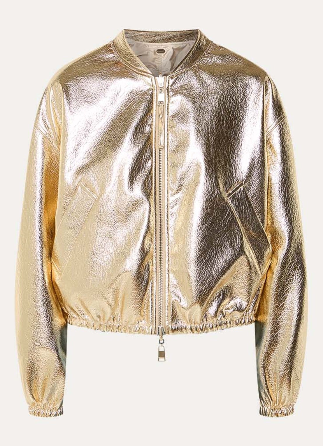 Beaumont Sammy reversible bomerjack met metallic finish - voorkant 2 goud