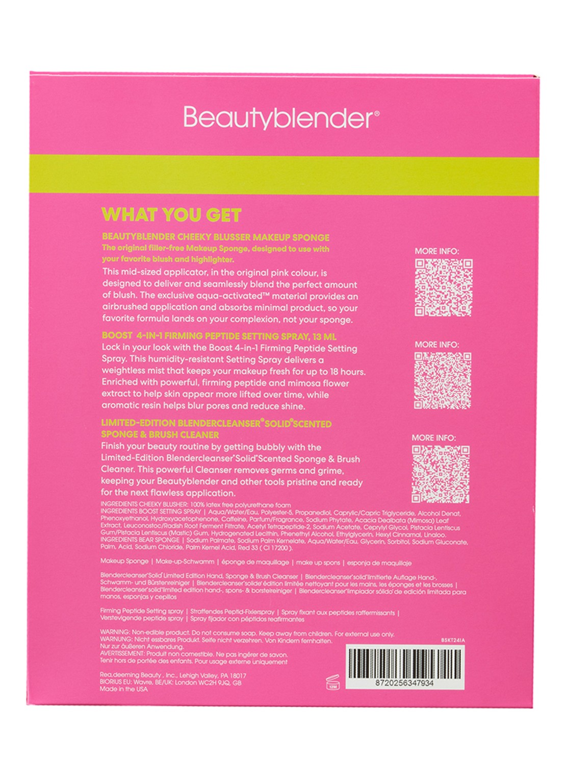 Beautyblender Beautyblender Try Out Set  - detail 4 pink