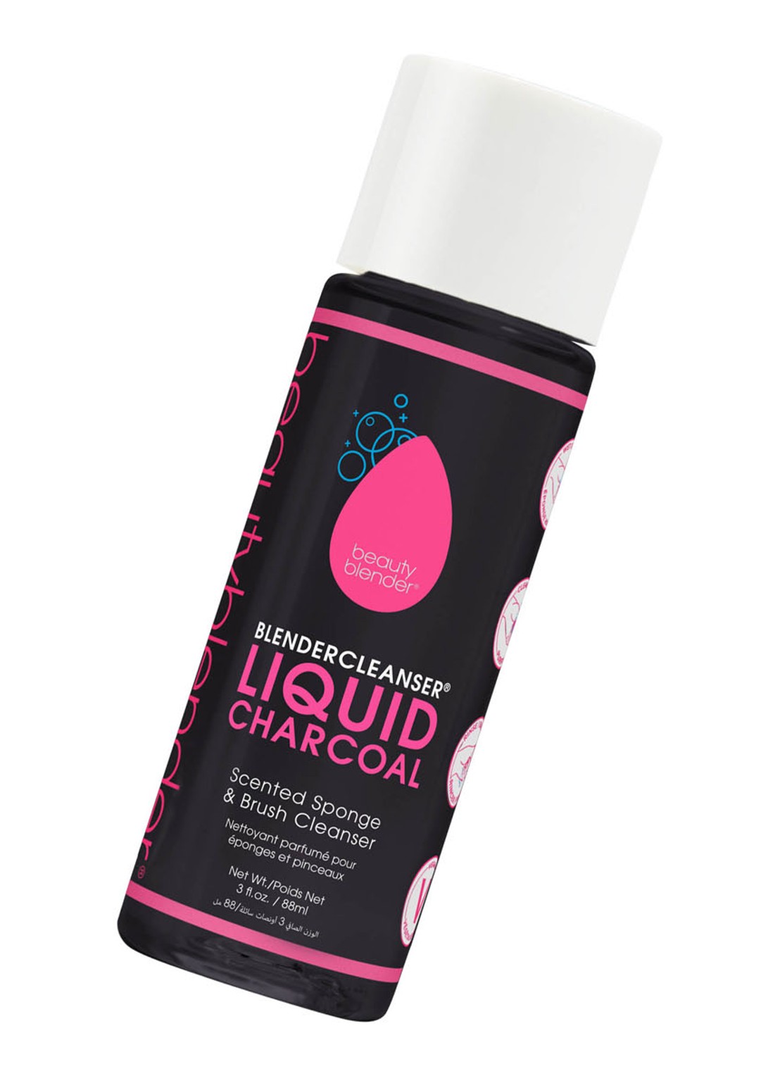 Beautyblender Blendercleanser Liquid Charcoal - make-up spons reiniger - voorkant 5 undefined