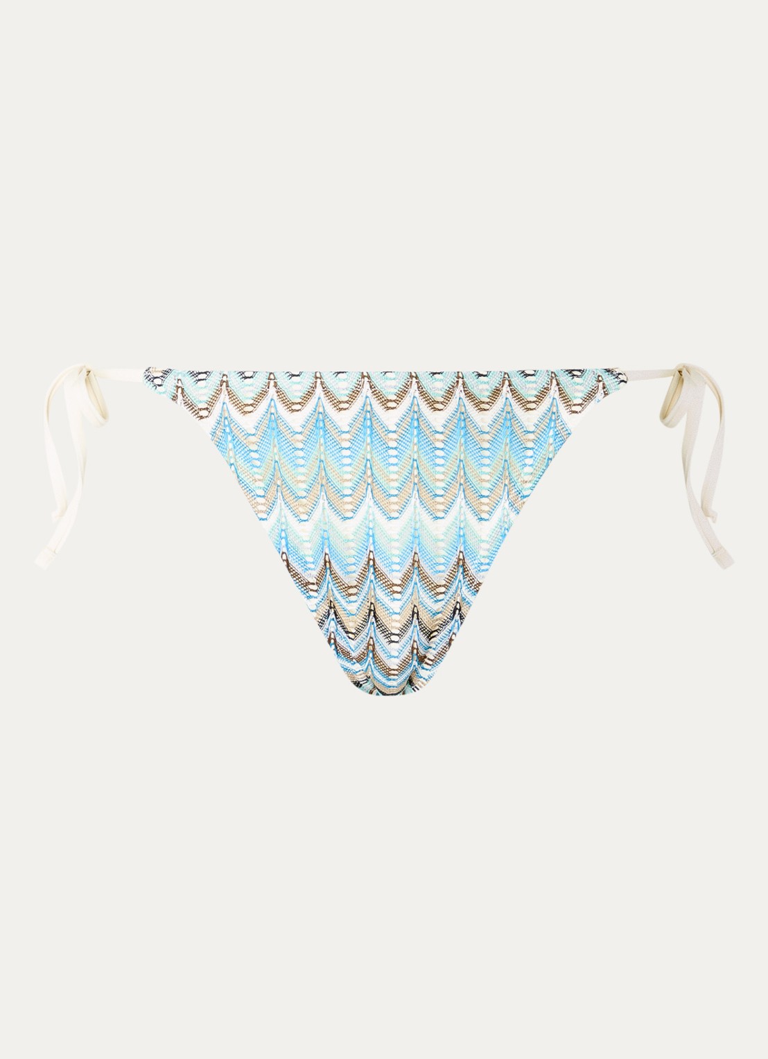 Becksöndergaard Amber Baila bikinislip met structuur - voorkant 3 blauw