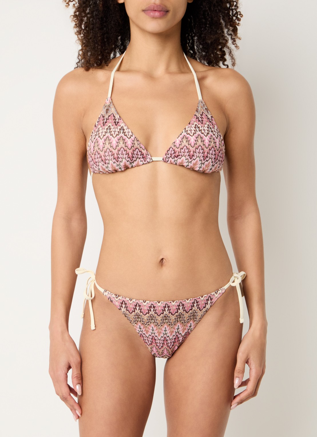 Becksöndergaard Amber Bel triangel bikinitop met uitneembare vulling - voorkant 5 bruin