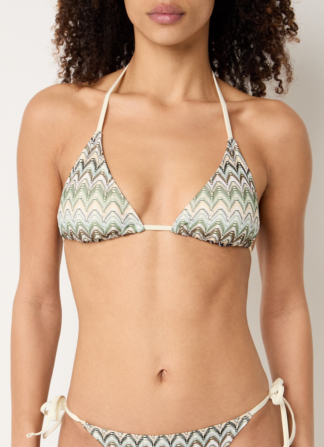 Becksöndergaard Amber Bel triangel bikinitop met uitneembare vulling - detail 4 groen