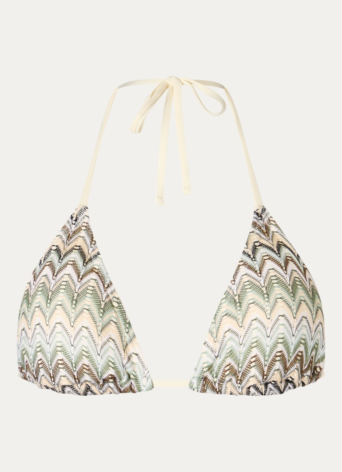 Becksöndergaard Amber Bel triangel bikinitop met uitneembare vulling - voorkant 2 groen