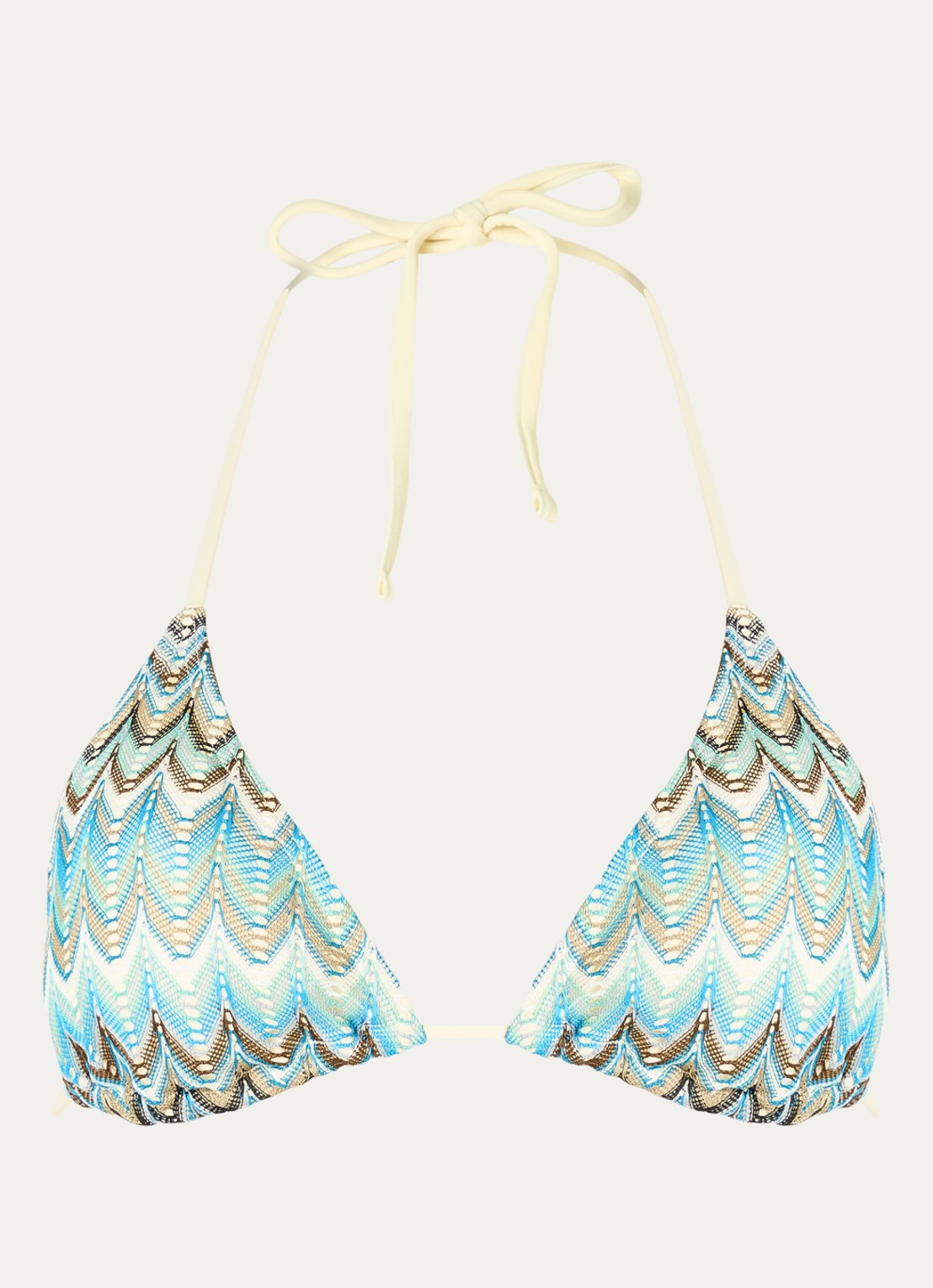 Becksöndergaard Amber Bel triangel bikinitop met uitneembare vulling - voorkant 2 blauw