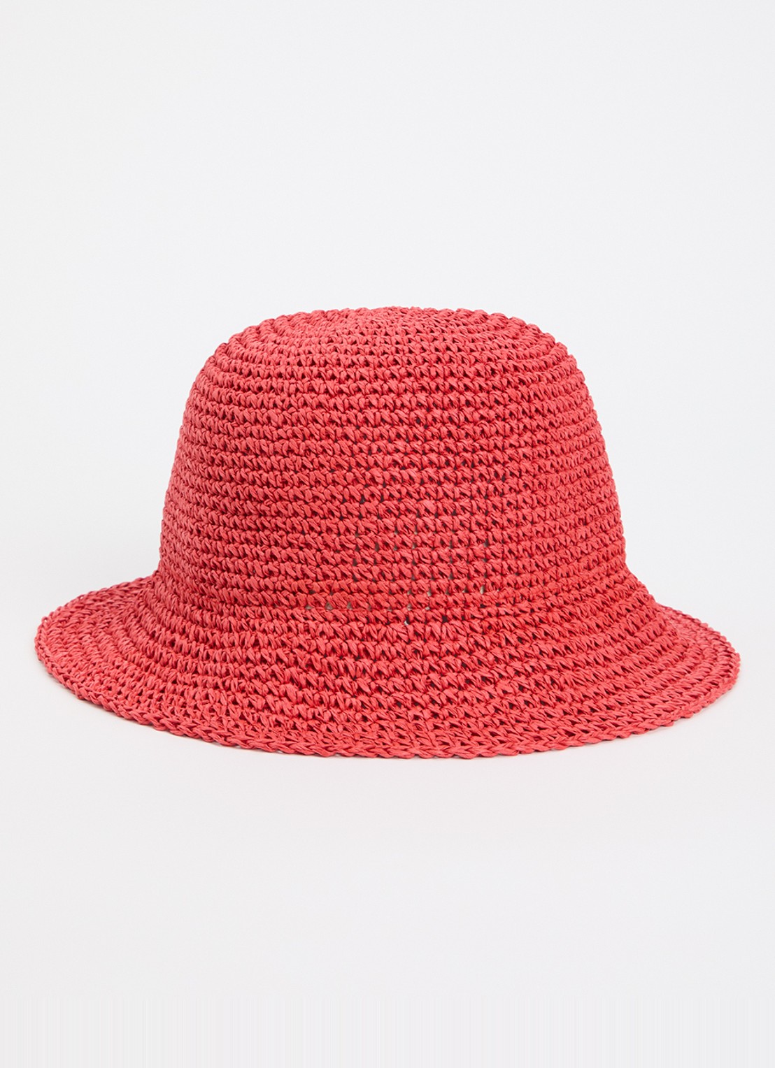 Becksöndergaard Bucket hoed van papier - voorkant oranjerood