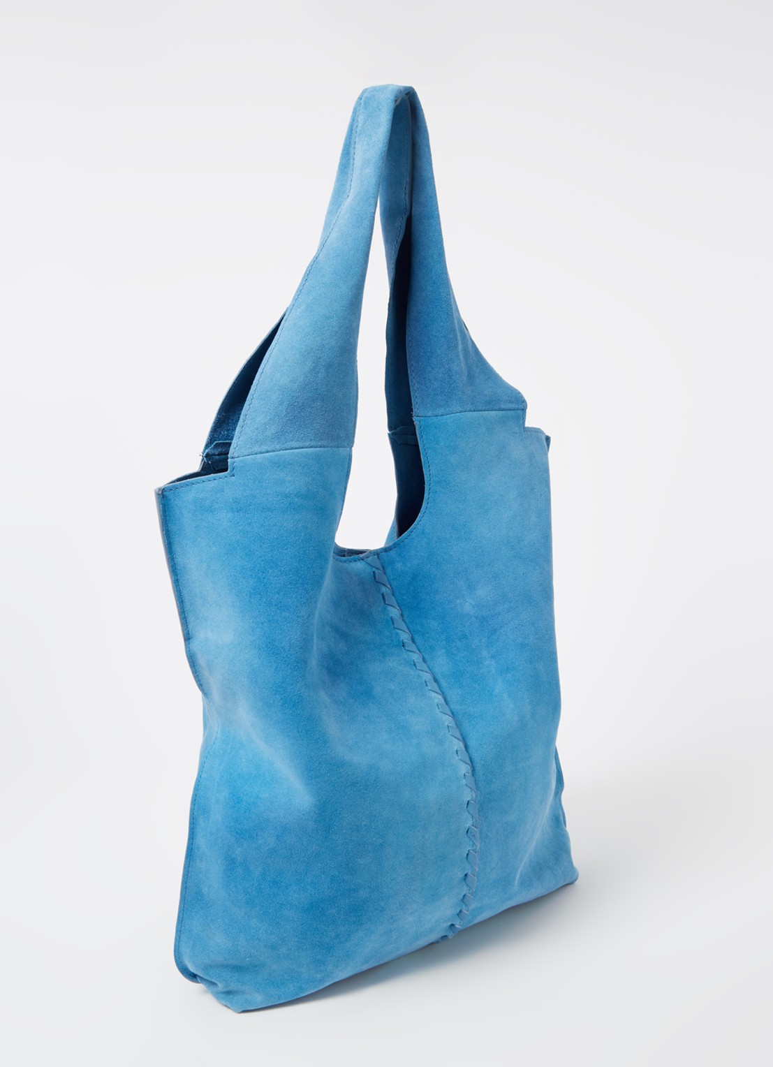 Becksöndergaard Danita shopper van suède - achterkant 4 blauwgrijs