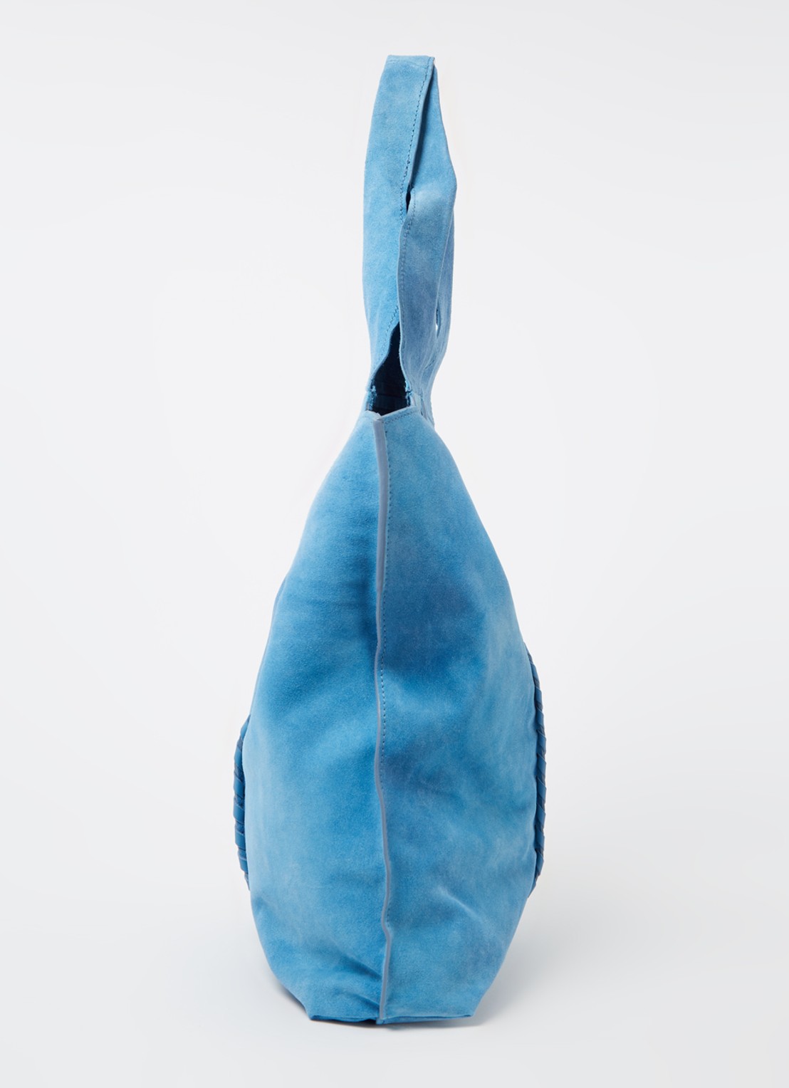 Becksöndergaard Danita shopper van suède - detail 3 blauwgrijs