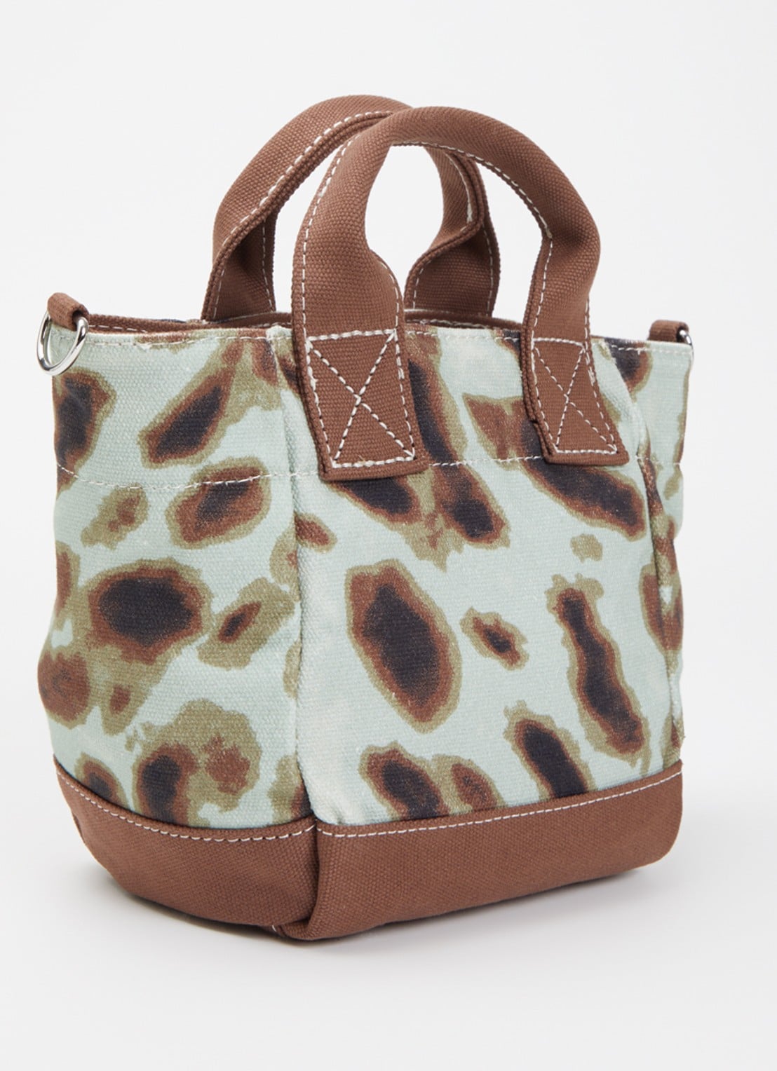 Becksöndergaard Leola handtas van canvas met tasbedel - achterkant blauw